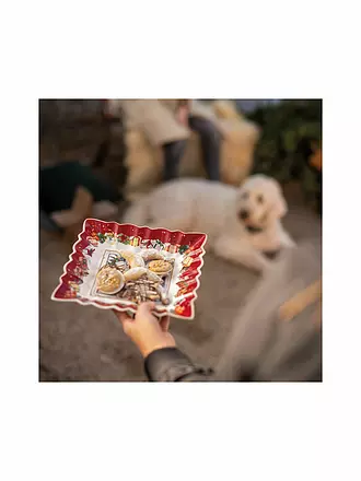 VILLEROY & BOCH | Weihnachts Schale Eckig Santa 23cm | 